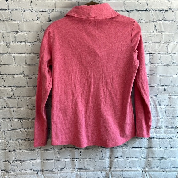 L. L. Bean pink v neck pullover sweater woman’s size small - Picture 3 of 3